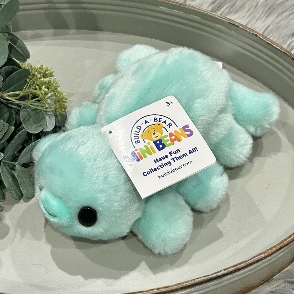 Build-A-Bear ~ Mini Beans ~ Mint Tardigrade Water Bear ~ New With Tags! Retired